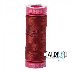 FIL COTON MAKO 12 AURIFIL 2355 Rust - Petite bobine de 50 mètres