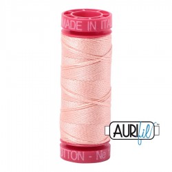 FIL COTON MAKO 12 AURIFIL 2420 Fleshy Pink - Petite bobine de 50 mètres