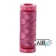 FIL COTON MAKO 12 AURIFIL 2450 Rose - Petite bobine de 50 mètres