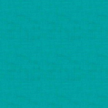 MAKOWER UK - Tissu Patchwork Faux Uni LINEN TEXTURE TURQUOISE par The Henley Studio