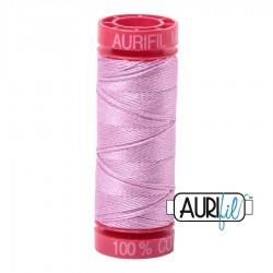 FIL COTON MAKO 12 AURIFIL 2515 Light Orchid - Petite bobine de 50 mètres