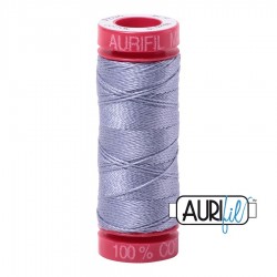 FIL COTON MAKO 12 AURIFIL 2524 Grey Violet - Petite bobine de 50 mètres