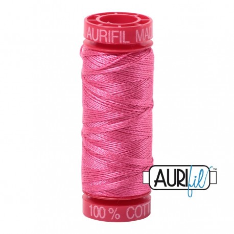 FIL COTON MAKO 12 AURIFIL 2530 Blossom Pink - Petite bobine de 50 mètres