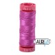 FIL COTON MAKO 12 AURIFIL 2535 Magenta - Petite bobine de 50 mètres