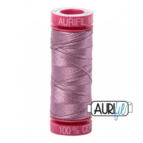 FIL COTON MAKO 12 AURIFIL 2566 Wisteria - Petite bobine de 50 mètres