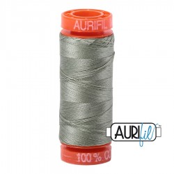 FIL COTON MAKO 50 AURIFIL 5019 Military Green - Petite bobine de 200 mètres