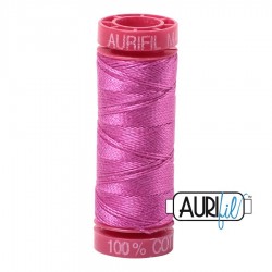 FIL COTON MAKO 12 AURIFIL 2588 Light Magenta - Petite bobine de 50 mètres