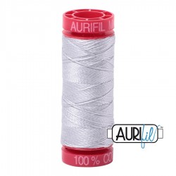 FIL COTON MAKO 12 AURIFIL 2600 Dove - Petite bobine de 50 mètres