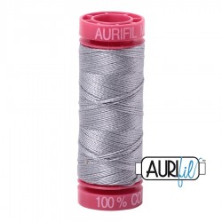 FIL COTON MAKO 12 AURIFIL 2606 Mist - Petite bobine de 50 mètres