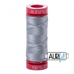 FIL COTON MAKO 12 AURIFIL 2610 Light Blue Grey - Petite bobine de 50 mètres