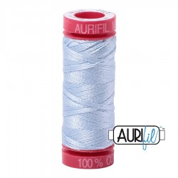 FIL COTON MAKO 12 AURIFIL 2710 Light Robins Egg - Petite bobine de 50 mètres