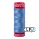 FIL COTON MAKO 12 AURIFIL 2725 Light Wedgewood - Petite bobine de 50 mètres