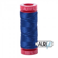 FIL COTON MAKO 12 AURIFIL 2740 Dark Cobalt - Petite bobine de 50 mètres