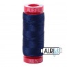 FIL COTON MAKO 12 AURIFIL 2784 Dark Navy - Petite bobine de 50 mètres