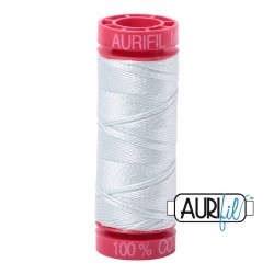 FIL COTON MAKO 12 AURIFIL 2800 Mint Ice - Petite bobine de 50 mètres