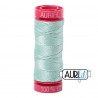 FIL COTON MAKO 12 AURIFIL 2830 Mint - Petite bobine de 50 mètres