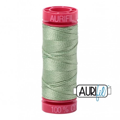 FIL COTON MAKO 12 AURIFIL 2840 Loden Green - Petite bobine de 50 mètres