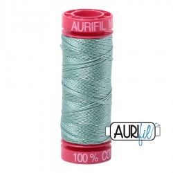 FIL COTON MAKO 12 AURIFIL 2845 Light Juniper - Petite bobine de 50 mètres