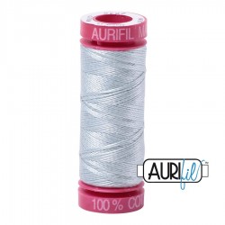 FIL COTON MAKO 12 AURIFIL 2846 Iceberg - Petite bobine de 50 mètres