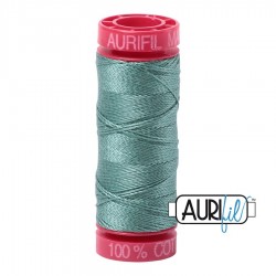 FIL COTON MAKO 12 AURIFIL 2850 Medium Juniper - Petite bobine de 50 mètres