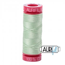 FIL COTON MAKO 12 AURIFIL 2880 Pale Green - Petite bobine de 50 mètres