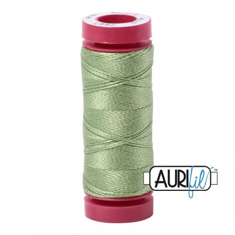 FIL COTON MAKO 12 AURIFIL 2882 Light Fern - Petite bobine de 50 mètres