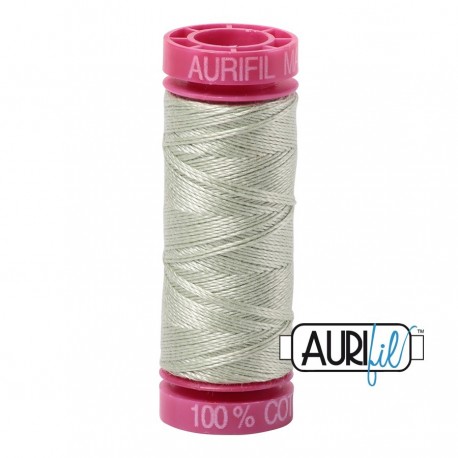 FIL COTON MAKO 12 AURIFIL 2908 Spearmint - Petite bobine de 50 mètres