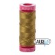 FIL COTON MAKO 12 AURIFIL 2910 Medium Olive - Petite bobine de 50 mètres