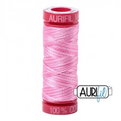 FIL COTON MAKO 12 AURIFIL 3660 Bubblegum - Petite bobine de 50 mètres