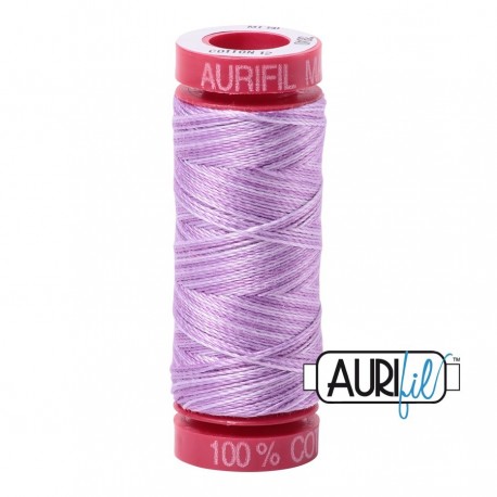 FIL COTON MAKO 12 AURIFIL 3840 French Lilac - Petite bobine de 50 mètres