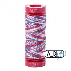 FIL COTON MAKO 12 AURIFIL 3852 Liberty - Petite bobine de 50 mètres