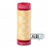 FIL COTON MAKO 12 AURIFIL 3910 Lemon Ice - Petite bobine de 50 mètres