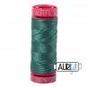 FIL COTON MAKO 12 AURIFIL 4129 Turf Green - Petite bobine de 50 mètres