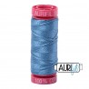 FIL COTON MAKO 12 AURIFIL 4140 Wedgewood - Petite bobine de 50 mètres