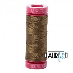 FIL COTON MAKO 12 AURIFIL 4173 Dark Olive - Petite bobine de 50 mètres