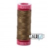 FIL COTON MAKO 12 AURIFIL 4173 Dark Olive - Petite bobine de 50 mètres