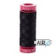 FIL COTON MAKO 12 AURIFIL 4241 Very Dark Grey - Petite bobine de 50 mètres