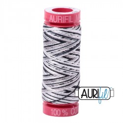 FIL COTON MAKO 12 AURIFIL 4652 Licorice Twist - Petite bobine de 50 mètres