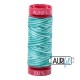 FIL COTON MAKO 12 AURIFIL 4654 Turquoise Foam - Petite bobine de 50 mètres