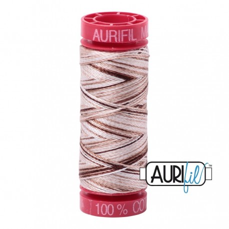 FIL COTON MAKO 12 AURIFIL 4666 Biscotti - Petite bobine de 50 mètres