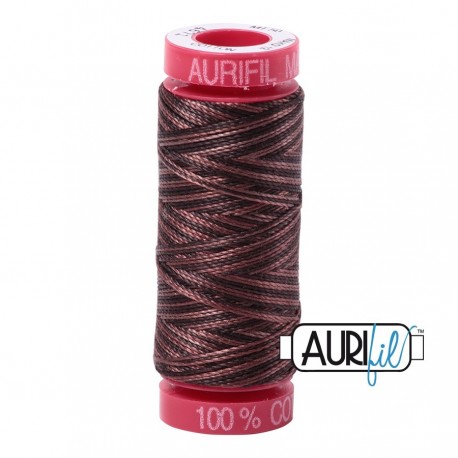 FIL COTON MAKO 12 AURIFIL 4671 Mocha Mousse - Petite bobine de 50 mètres