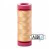 FIL COTON MAKO 12 AURIFIL 5001 Ocher Yellow - Petite bobine de 50 mètres