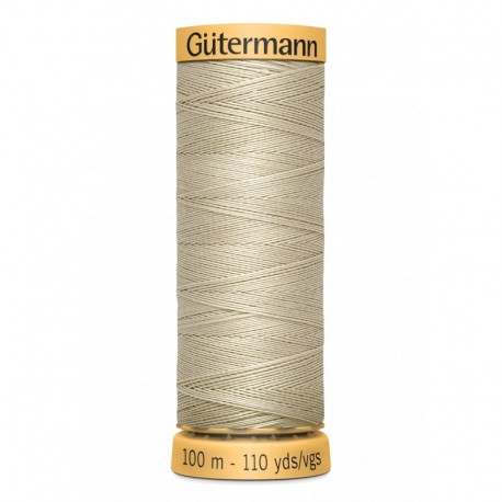 GÜTERMANN FIL COTON NATUREL C50 N° 718 - Bobine de 100 mètres