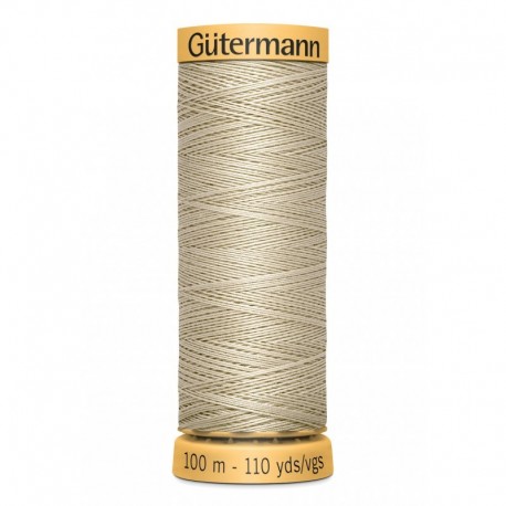 GÜTERMANN FIL COTON NATUREL C50 N° 918 - Bobine de 100 mètres