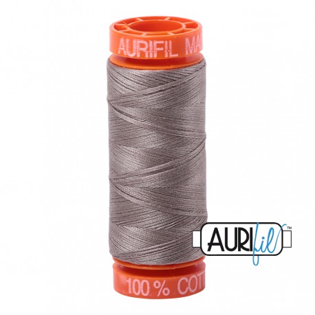 FIL COTON MAKO 50 AURIFIL 6730 Steampunk - Petite bobine de 200 mètres