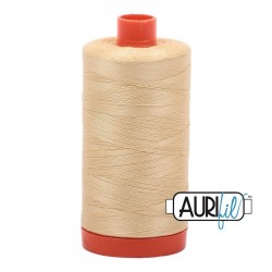 FIL COTON MAKO 50 AURIFIL 2125 Wheat - Grosse bobine de 1300 mètres