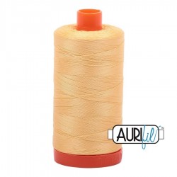 FIL COTON MAKO 50 AURIFIL 2130 Medium Butter - Grosse bobine de 1300 mètres