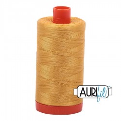 FIL COTON MAKO 50 AURIFIL 2132 Tarnished Gold - Grosse bobine de 1300 mètres