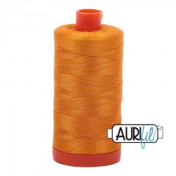 FIL COTON MAKO 50 AURIFIL 2145 Yellow Orange - Grosse bobine de 1300 mètres