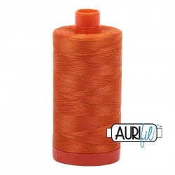 FIL COTON MAKO 50 AURIFIL 2150 Pumpkin - Grosse bobine de 1300 mètres